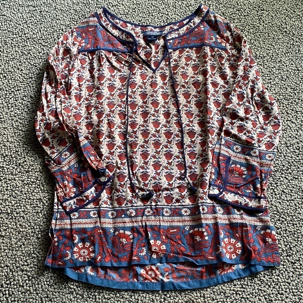 Lucky Brand Boho Top, Size XS - Excellent Used Condition